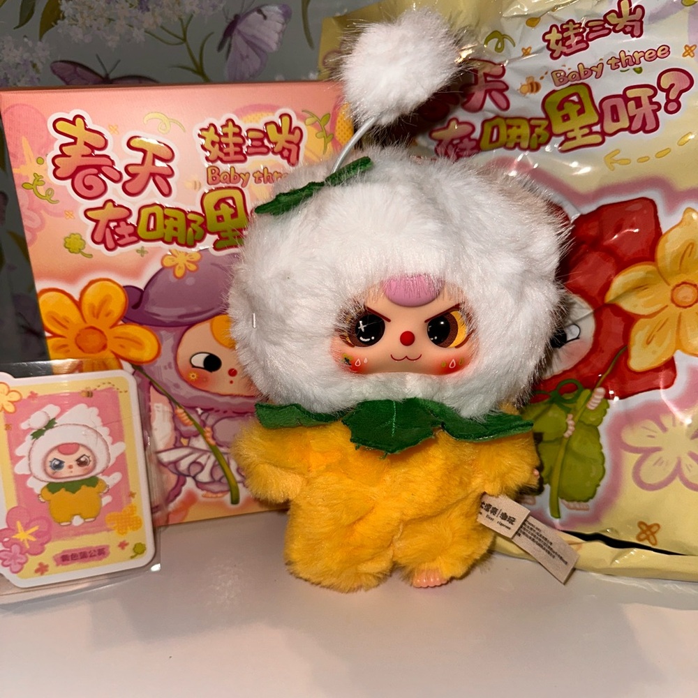 Baby Three Where is Spring? Scented Plush Pendant Blind Box